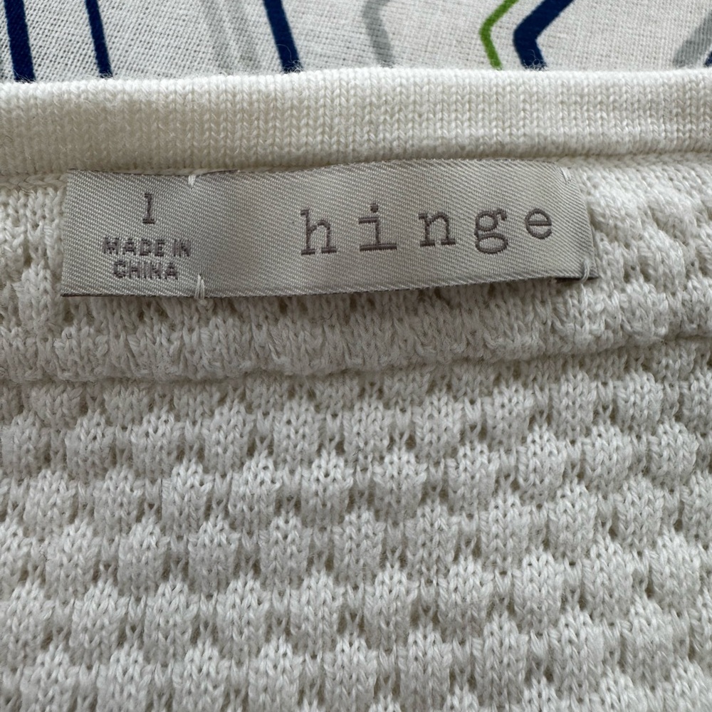 Hinge Cream Sweater with Embellished Neckline - Picture 8 of 10